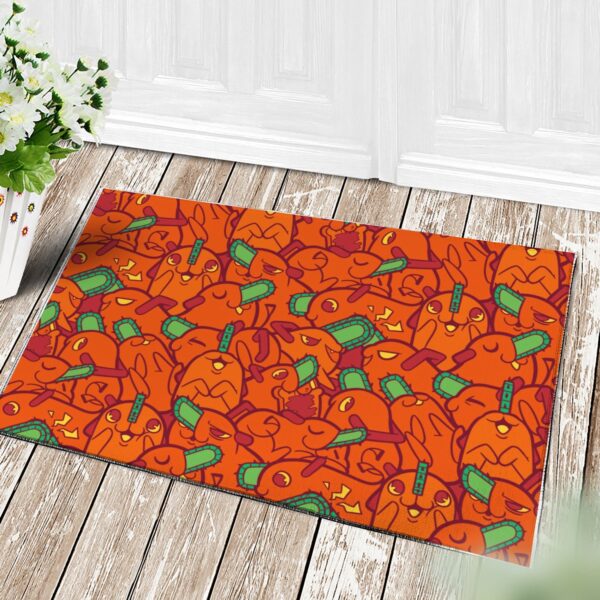 Tapis Anime Chainsaw Man Pochita Doormat Home Decor