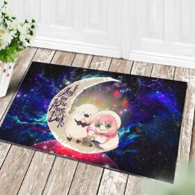 Tapis Anya Spy x Family Dog Love You To The Moon Galaxy Doormat Home Decor