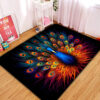 Tapis Peacock Art Carpet Rug Home Room Decor