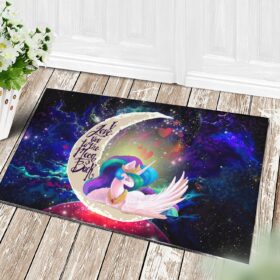 Tapis Beauty Unicorn Love You To The Moon Galaxy Doormat Home Decor