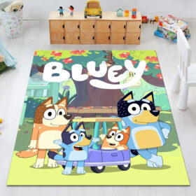 Tapis Blue Heeler Bingo Graphic Carpet Living Room Bedroom Sofa Rug Door Mat Kitchen 01