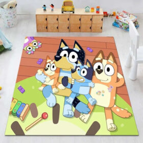 Tapis Blue Heeler Bingo Graphic Carpet Living Room Bedroom Sofa Rug Door Mat Kitchen 09