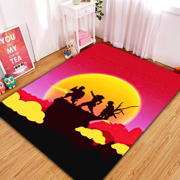 Tapis Demon Slayer Kimetsu No Yaiba Sunset Rug Carpet Rug Home Room Decor