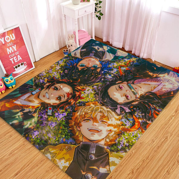 Tapis Demon Slayer Anime Carpet Rug Home Room Decor