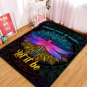 Tapis Dragonfly Mandala Let It Be Rug Carpet Rug Home Room Decor