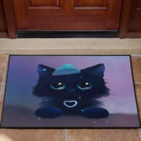 Tapis Cute Kitty Cat Digital Art Doormat