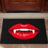 Tapis Lady Vampire Red Slip Horror Funny Doormat