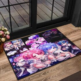 Tapis Ram And Rem Anime Girl Re Zero Doormat