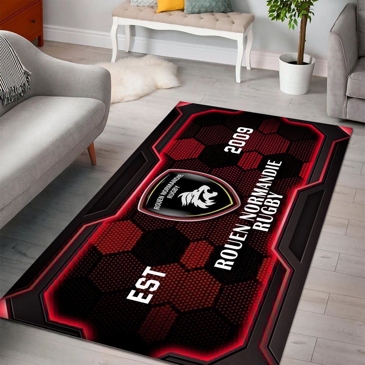 Tapis Rugby Rouen Normandie Rugby DDQRUG110403 – Image 2