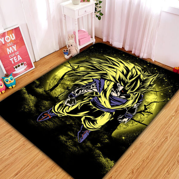 Tapis Goku Super Saiyan 3 Dragon Ball Moonlight Rug Carpet Rug Home Room Decor
