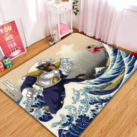 Tapis Goku Vs Vegeta The Great Wave Japan Anime Dragon Ball Carpet Rug Home Room Decor