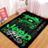 Tapis Green Jeep Girl Halloween Carpet Rug Home Room Decor