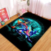 Tapis Greninja Satoshi And Mega Lucario Pokemon Funny Anime Moonlight Halloween Rug Carpet Rug Home Room Decor