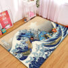 Tapis Gyarados Magikarp The Great Wave Japan Pokemon Carpet Rug Home Room Decor
