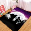 Tapis Inuyasha Couple Moon Night Galaxy Rug Carpet Rug Home Room Decor