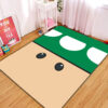 Tapis Mario Mushroom Green Carpet Rug Home Room Decor