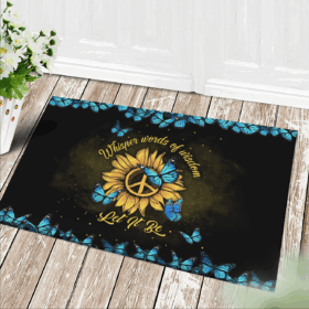 Tapis Butterfly Hippie Sunflower Doormat Home Decor