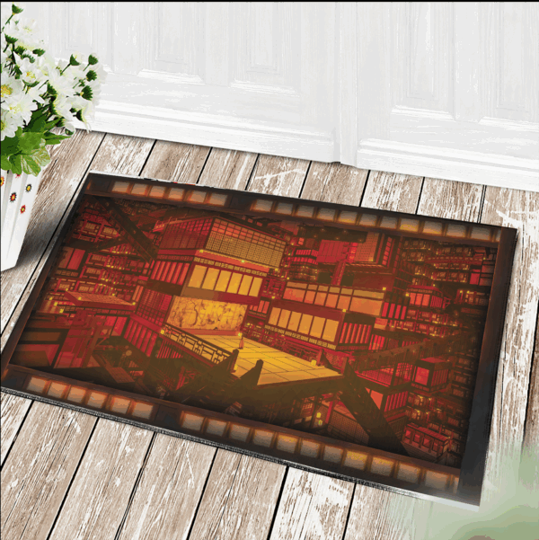 Tapis Demon Slayer Infinity Castle Doormat Home Decor