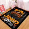 Tapis Orange Jeep Girl Halloween Carpet Rug Home Room Decor
