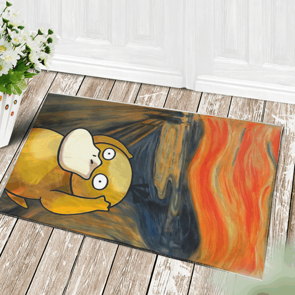 Tapis Pokemon Psyduck Painting Doormat Home Decor
