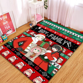 Tapis Spy X Family Christmas Rug Carpet Rug Home Room Decor
