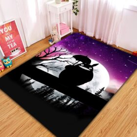 Tapis Totoro Ghibli Moon Night Rug Carpet Rug Home Room Decor