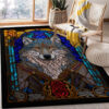 Tapis Wolf Gothic Glass Carpet Rug Home Room Decor