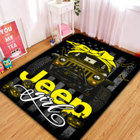 Tapis Yellow Jeep Girl Halloween Carpet Rug Home Room Decor