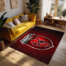 Tapis Car Abarth Red Background