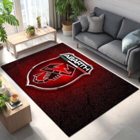 Tapis Car Abarth Red Background