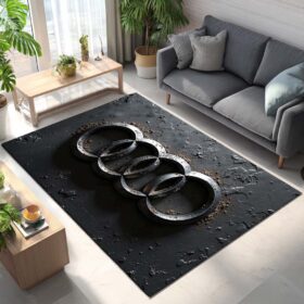 Tapis Car Audi Grey Background 02