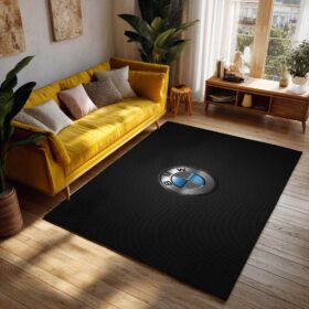 Tapis Car BMW silver logo gray carbon fiber Style