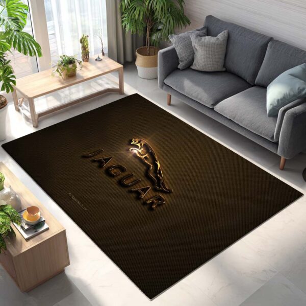Tapis Car Jaguar golden brown metal