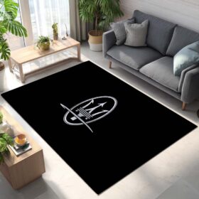 Tapis Car Maserati Symbol Black Background