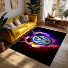 Tapis Car Volkswagen Fire Heart