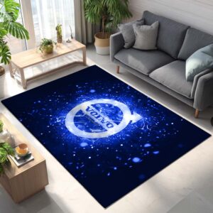 Tapis Car Volvo Blue Neon Lights