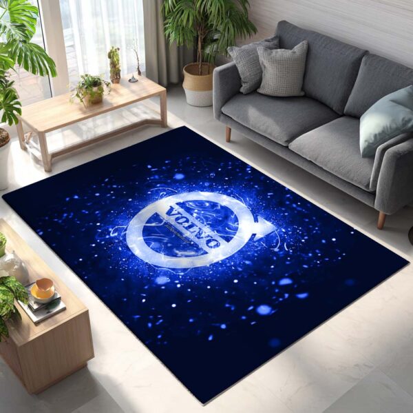 Tapis Car Volvo Blue Neon Lights