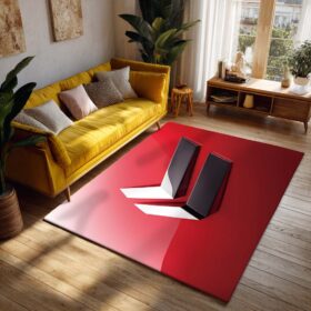 Tapis Car Yanmar Red Background