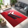 Tapis Car Yanmar Red Background