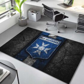 Tapis AJ Auxerre French Football Team Black Stone 08