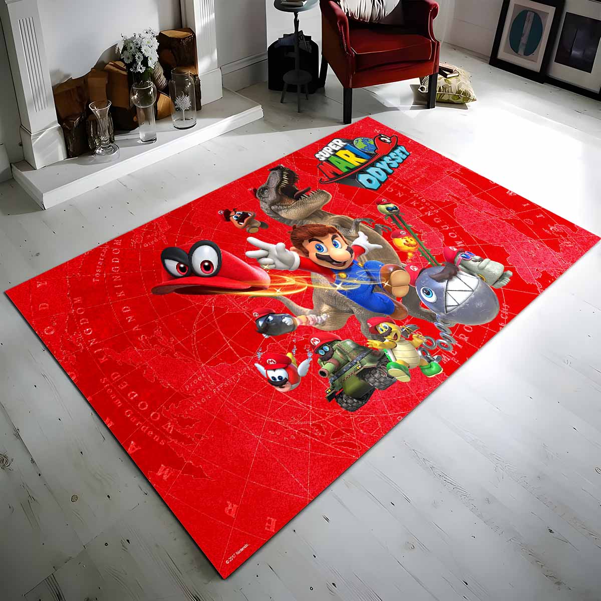 Tapis Super Mario personnages 34
