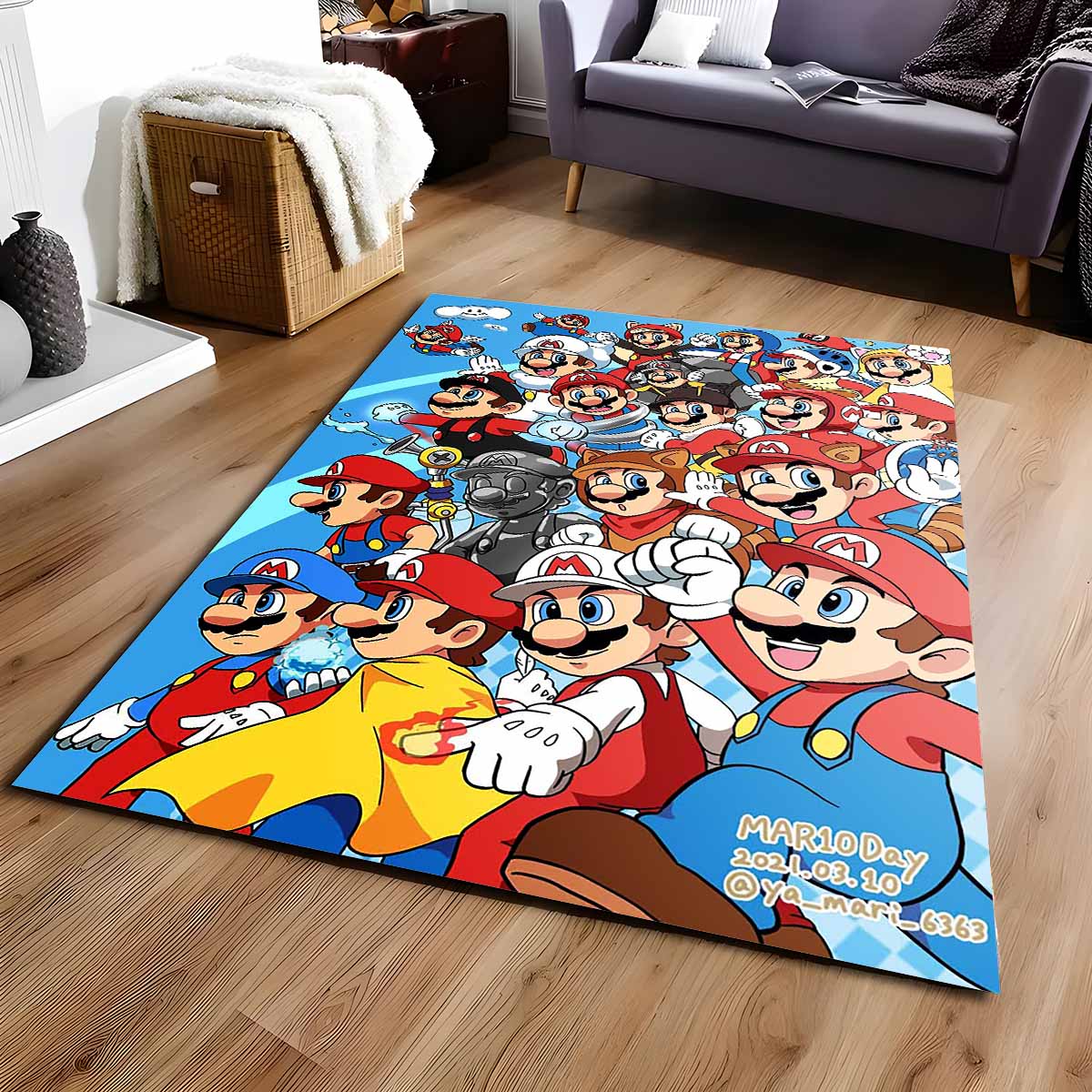 Tapis Super Mario personnages 45