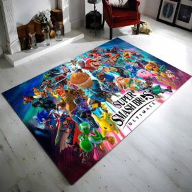 Tapis Super Mario personnages 9 Super Bros