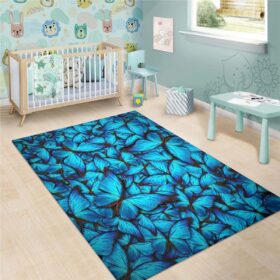 Tapis 3d Blue Monarchs Sw0982