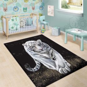 Tapis 3d White Tiger Swdd0031