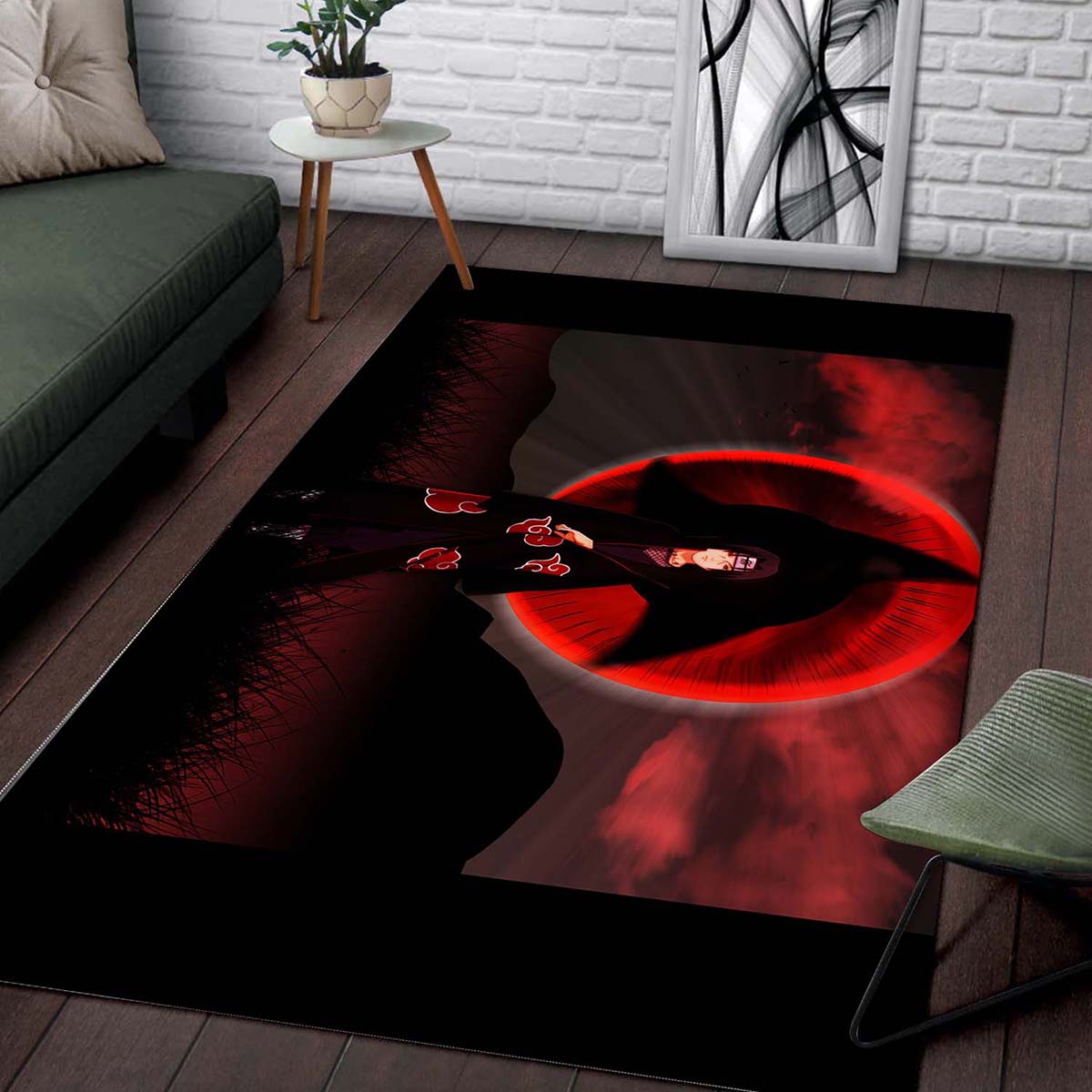 Tapis Akatsuki Itachi Mangekyou Sharingan Anime Naruto – Image 2