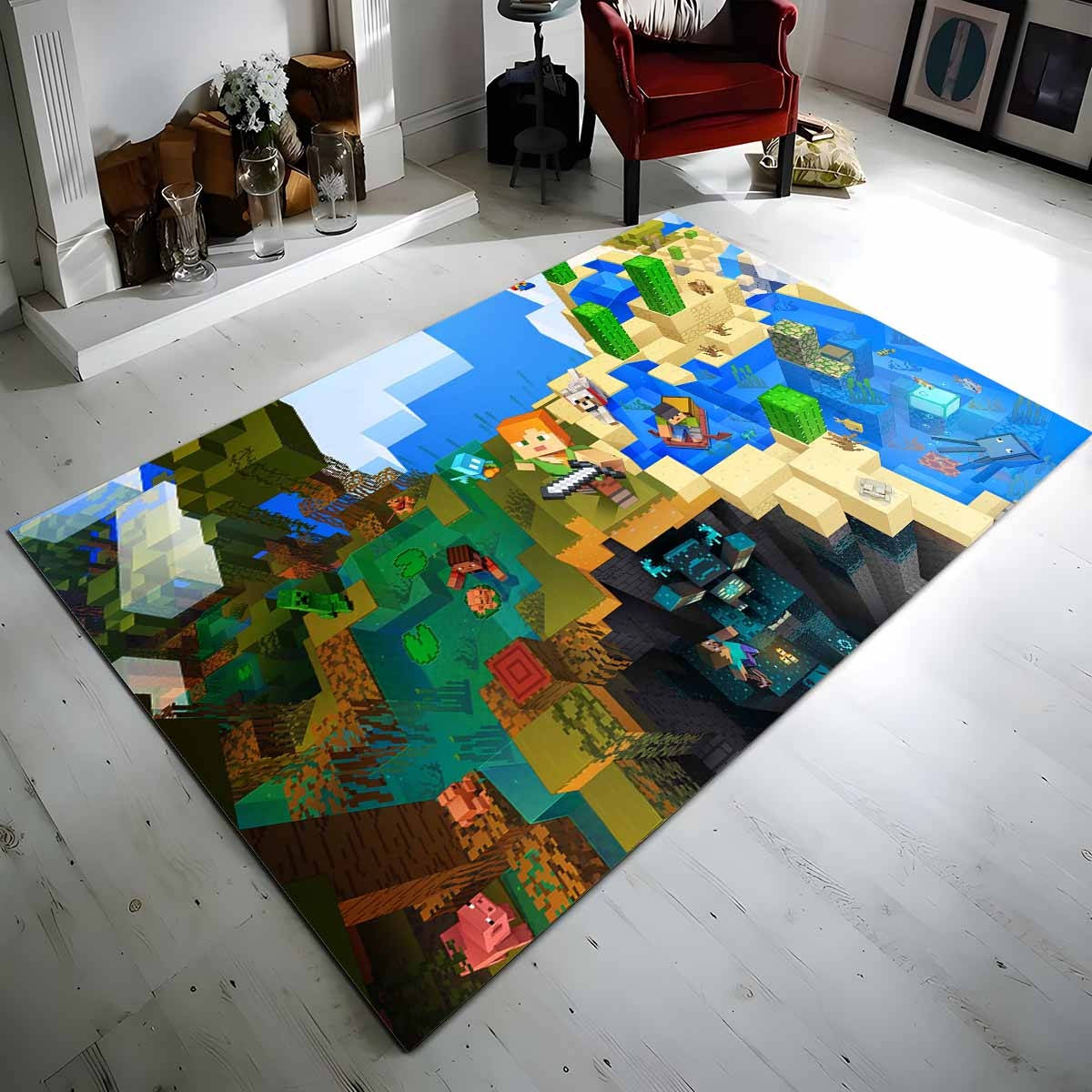 Tapis Alex dans la Minecraft-monde