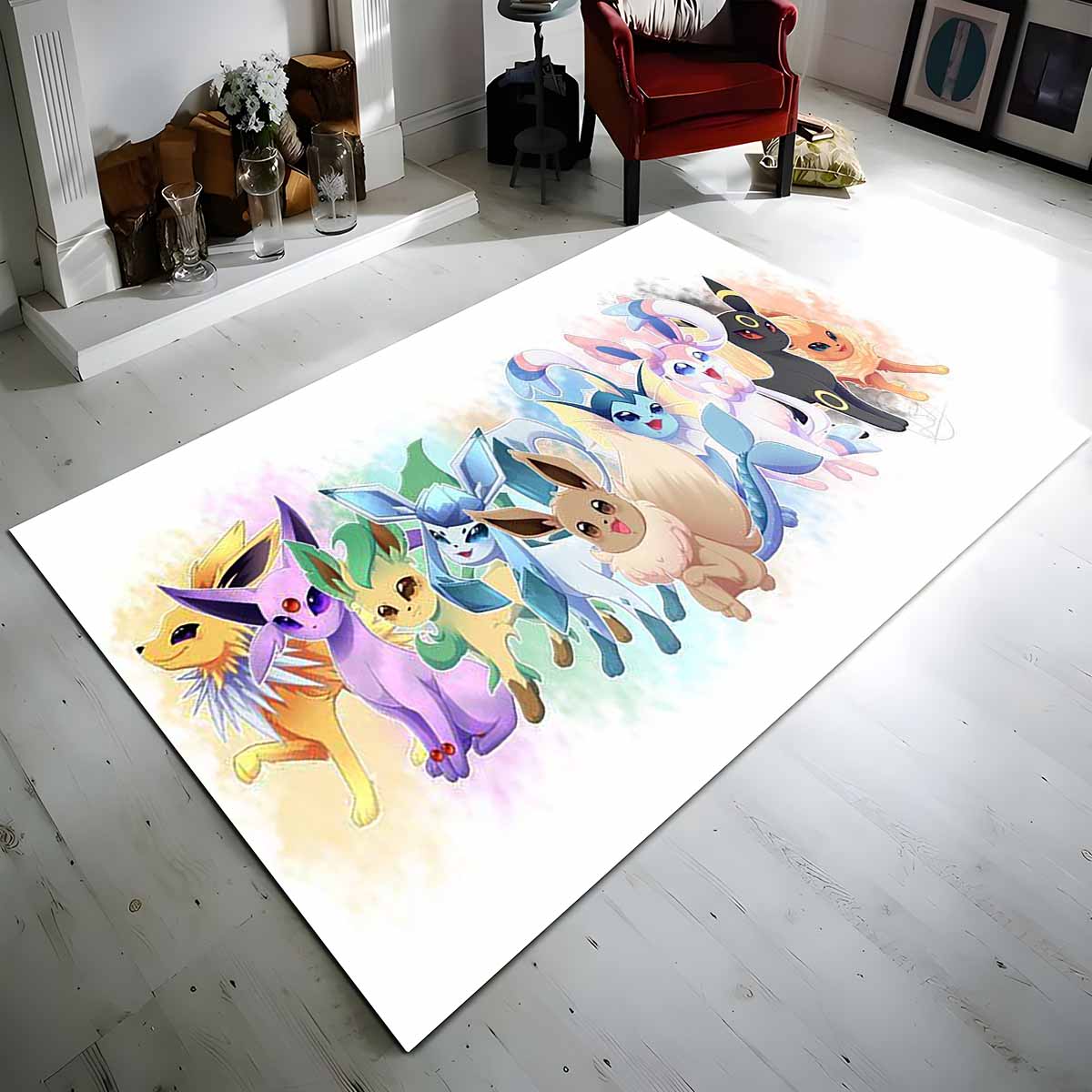Tapis tous évolutions d'Evoli Pokmon All Eevee Evolutions Pokemon 1001
