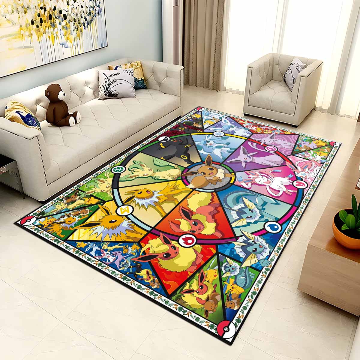 Tapis tous évolutions d'Evoli Pokmon All Eevee Evolutions Pokemon 1003 – Image 2