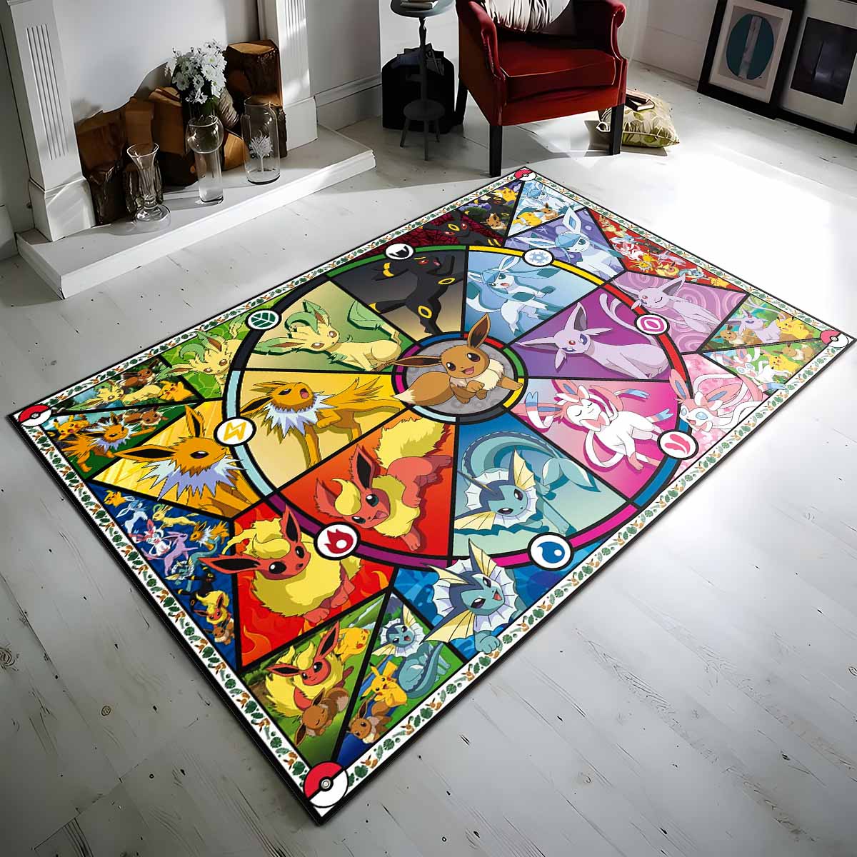 Tapis tous évolutions d'Evoli Pokmon All Eevee Evolutions Pokemon 1003